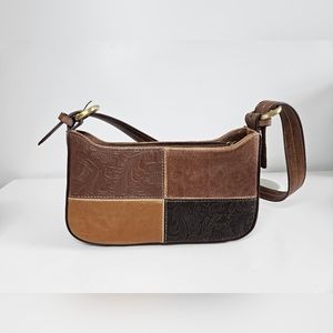KGB brown leather purse